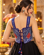 Royal Blue Heritage Peacock Blouse