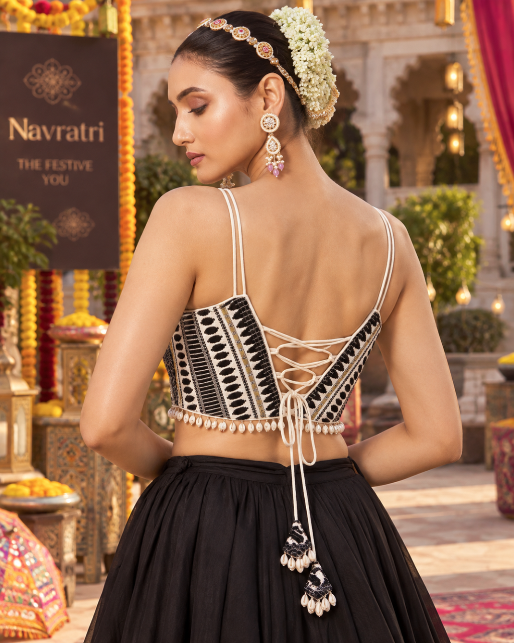 Kutchi Gota V-Neck Corset Blouse