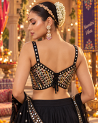 Black Mirror Jaal Tassel Blouse